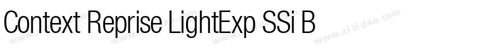 Context Reprise LightExp SSi Bold字体转换